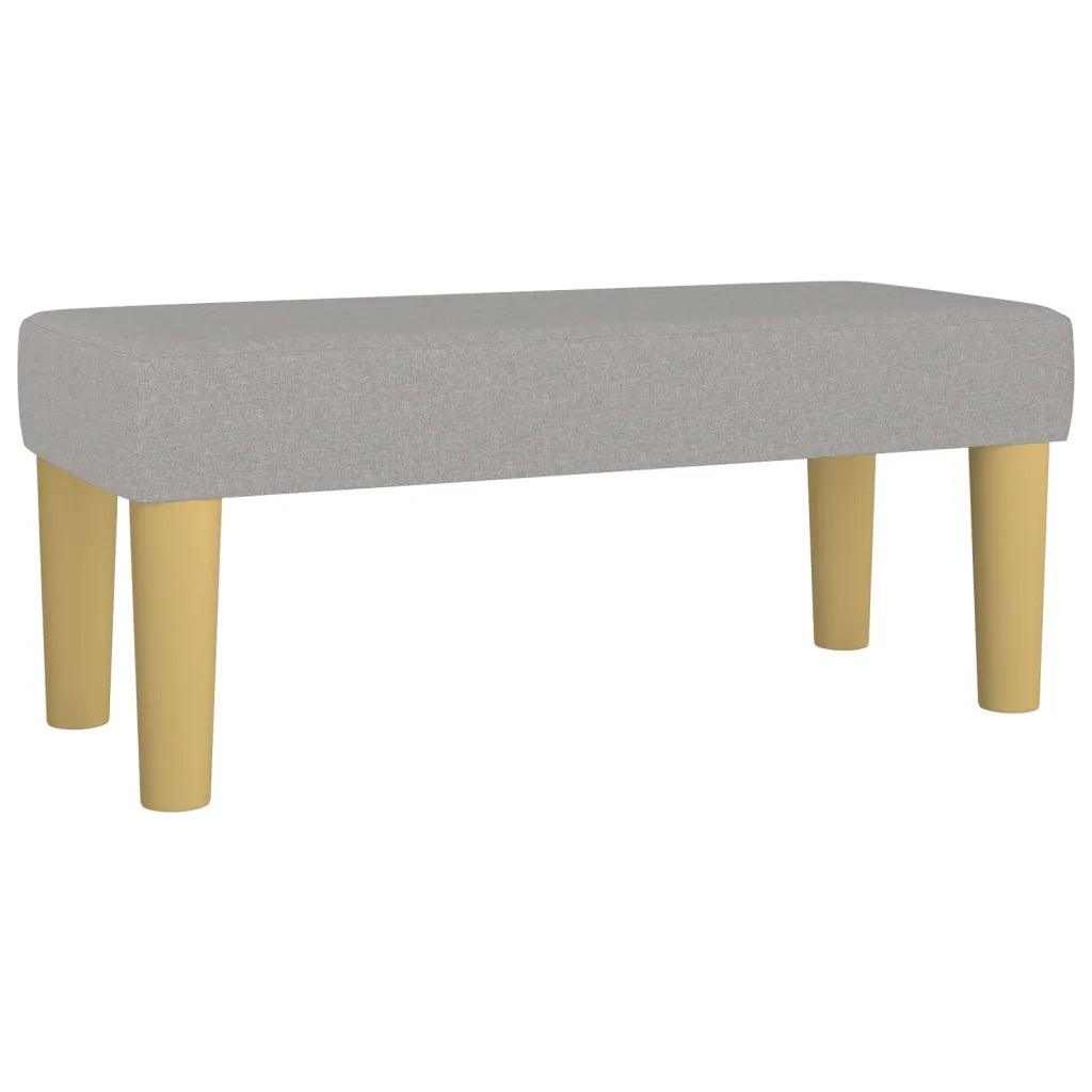 Giroletto a Molle con Materasso Grigio Chiaro 90x190 cm Tessuto 3137437