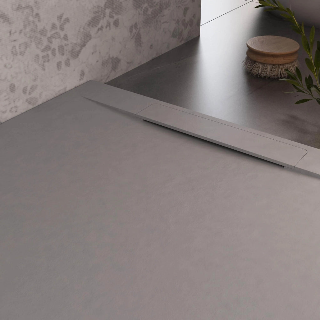 Piatto Doccia in Pietra 90x120 cm Bonussi Ardesia Calcutta Grigio Chiaro