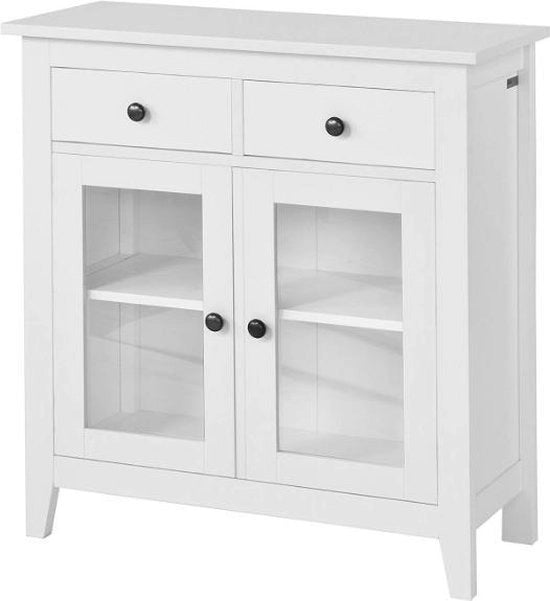 Cassettone 2 ante - Porta vetrata - 80x32x86 cm