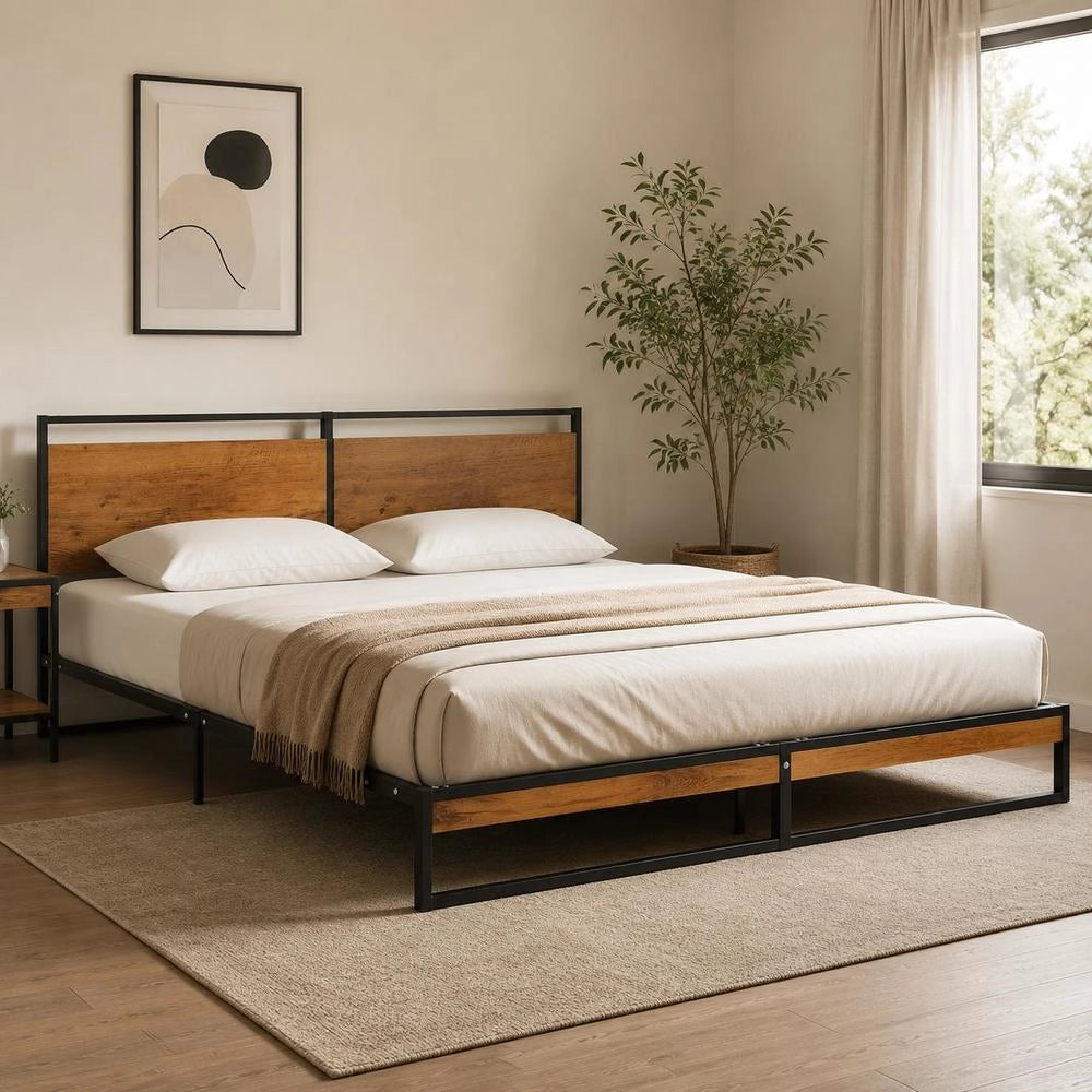 Metal Bed Frame 140x200 Cm