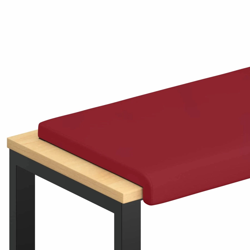 Cuscino per panchina Similpelle Rosso Vino Profondità 35 cm 42043345