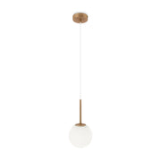 Maytoni Lampadario Minimal Basic Form 1 luce E14 oro metallo diffusore vetro
