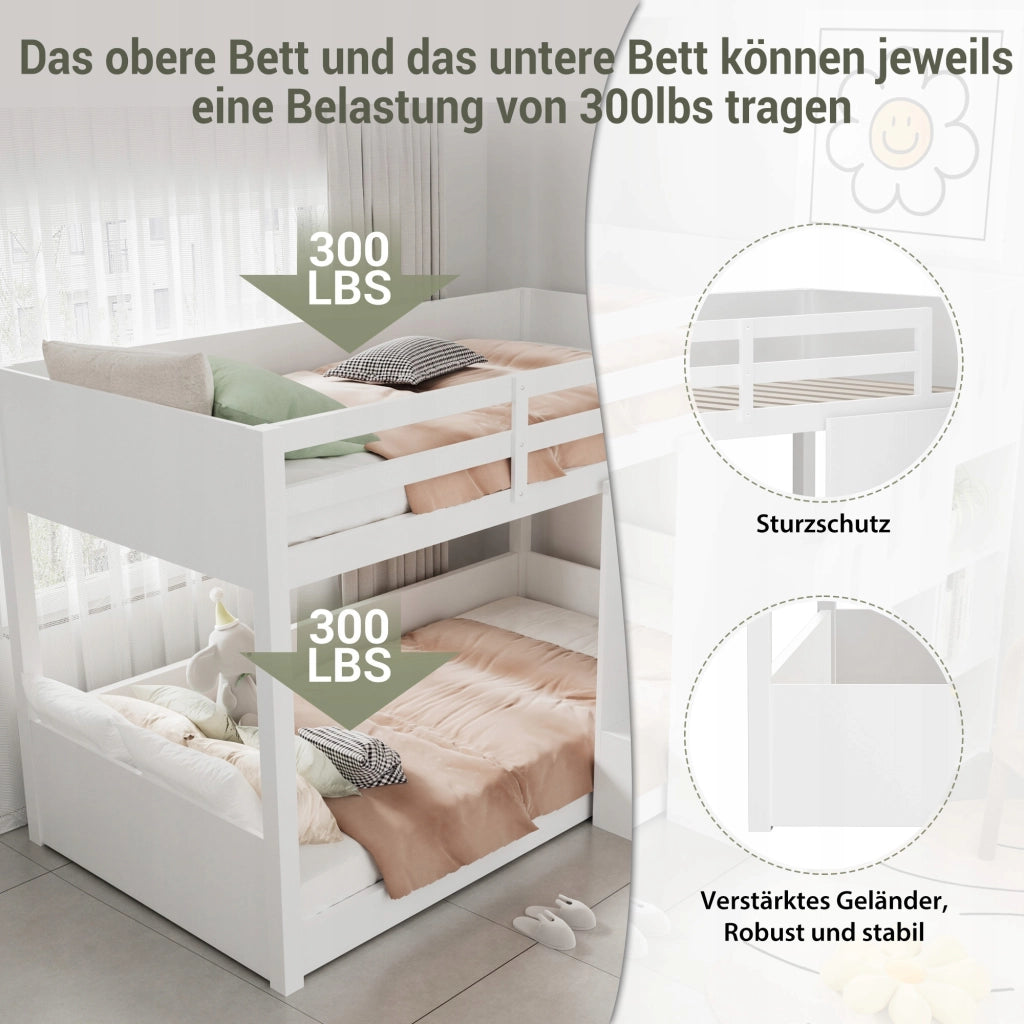 Letto a castello 90x200 bianco - Xylo