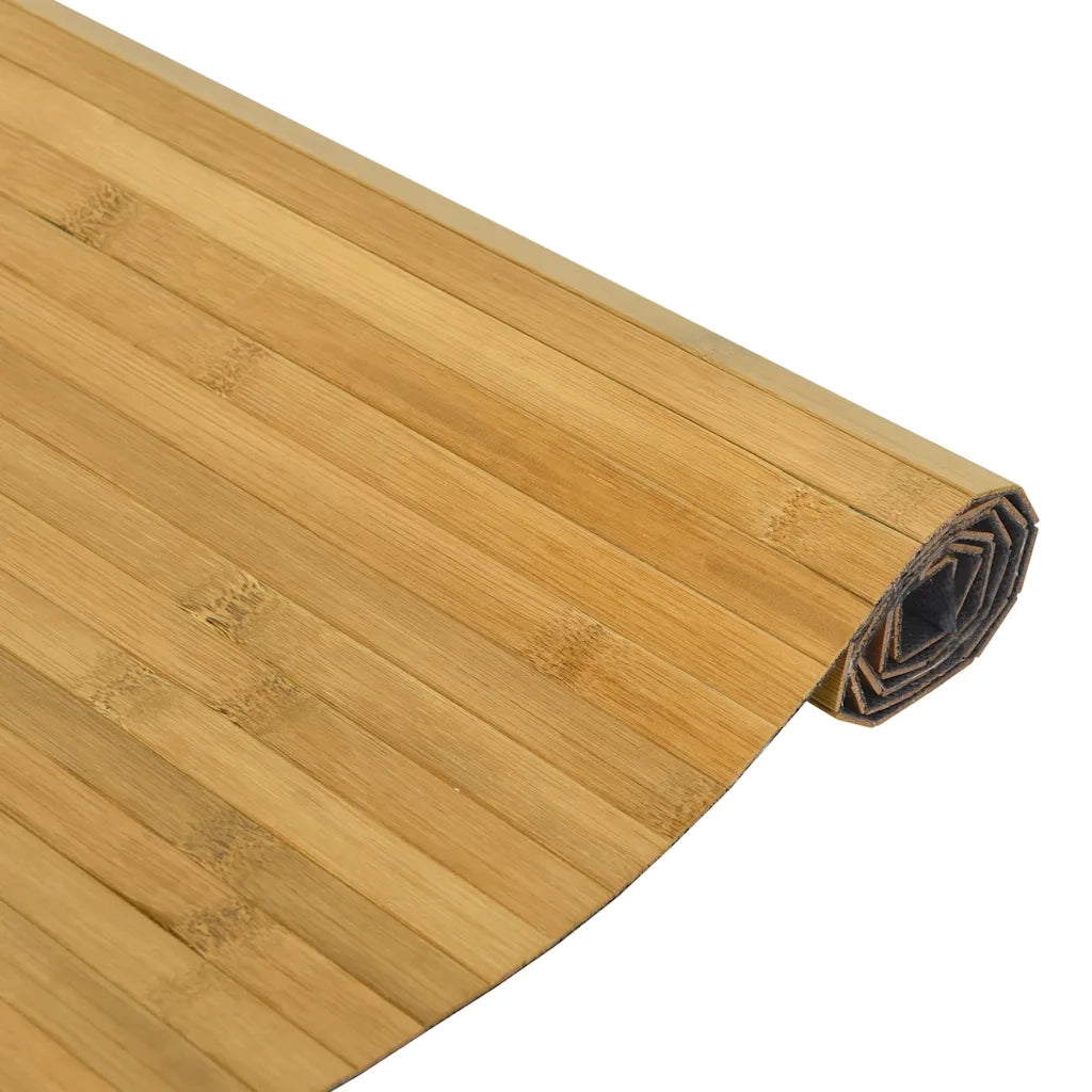 Tappeto Rettangolare Natura 80x300 cm in Bambù 376781