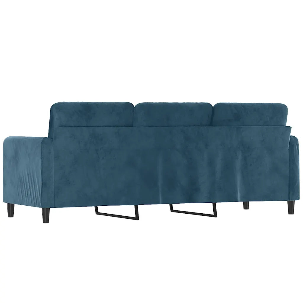 Divano a 3 Posti Blu 180 cm in Velluto 359461