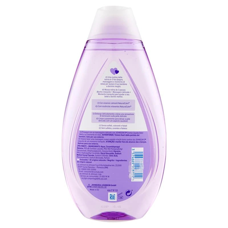JOHNSON'S BABY BAGNO DETERGENTE DOLCI NOTTI PER BAMBINI 500ML