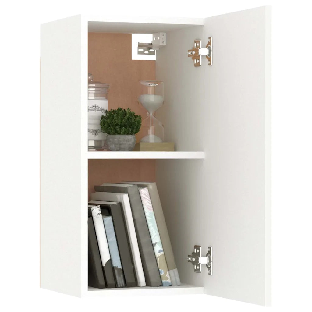 Set Mobili Porta TV 4 pz | Armadietto TV | Mobile Porta TV Bianco in Legno Multistrato