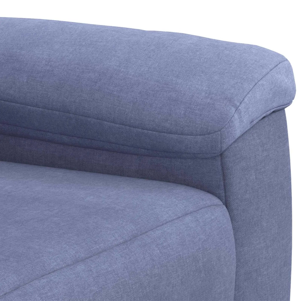 Set di divani 2 pcs Blu jeans Tessuto 3430610
