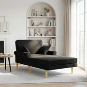 Chaise longue Nero Tessuto 42048083