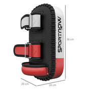 Colpitore da allenamento kickboxing 38 x 16 x 20 cm in pelle sintetica nera –