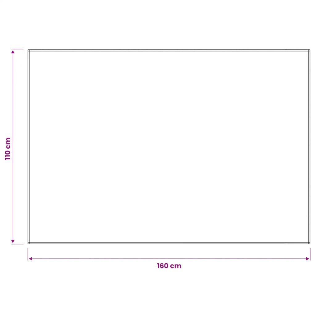 Tovaglia da Tavolo 5 pz Rettangolare Grigio Chiaro 110 x 160 cm 42040311