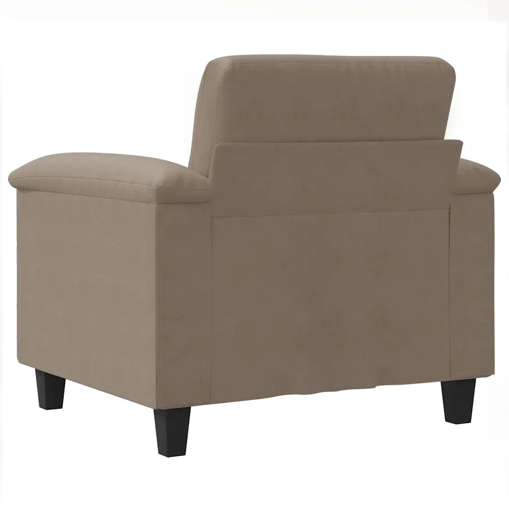Poltrona | Sedia Relax Tortora 60 cm in Microfibra