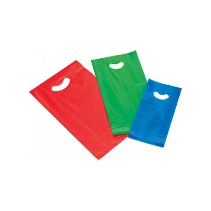 Favorit PFSAHD-20X42 Smiling Bag Buste con Manico a Fagiolo e Soffietto 20x42 cm 60 µm 125 pz colore Assortiti