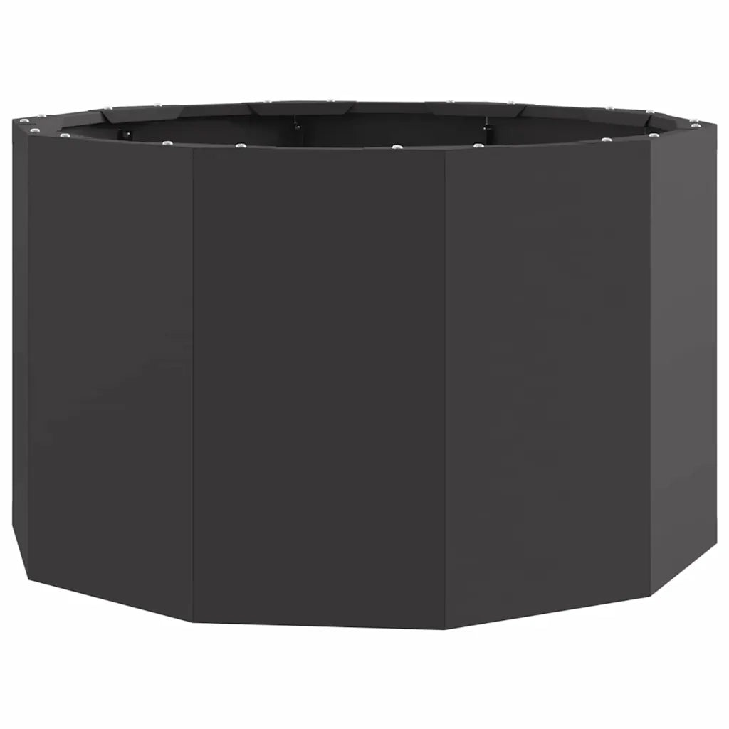 Fioriera | Cassetta per fiori | Vaso Nero 60 x 60 x 35 cm Acciaio