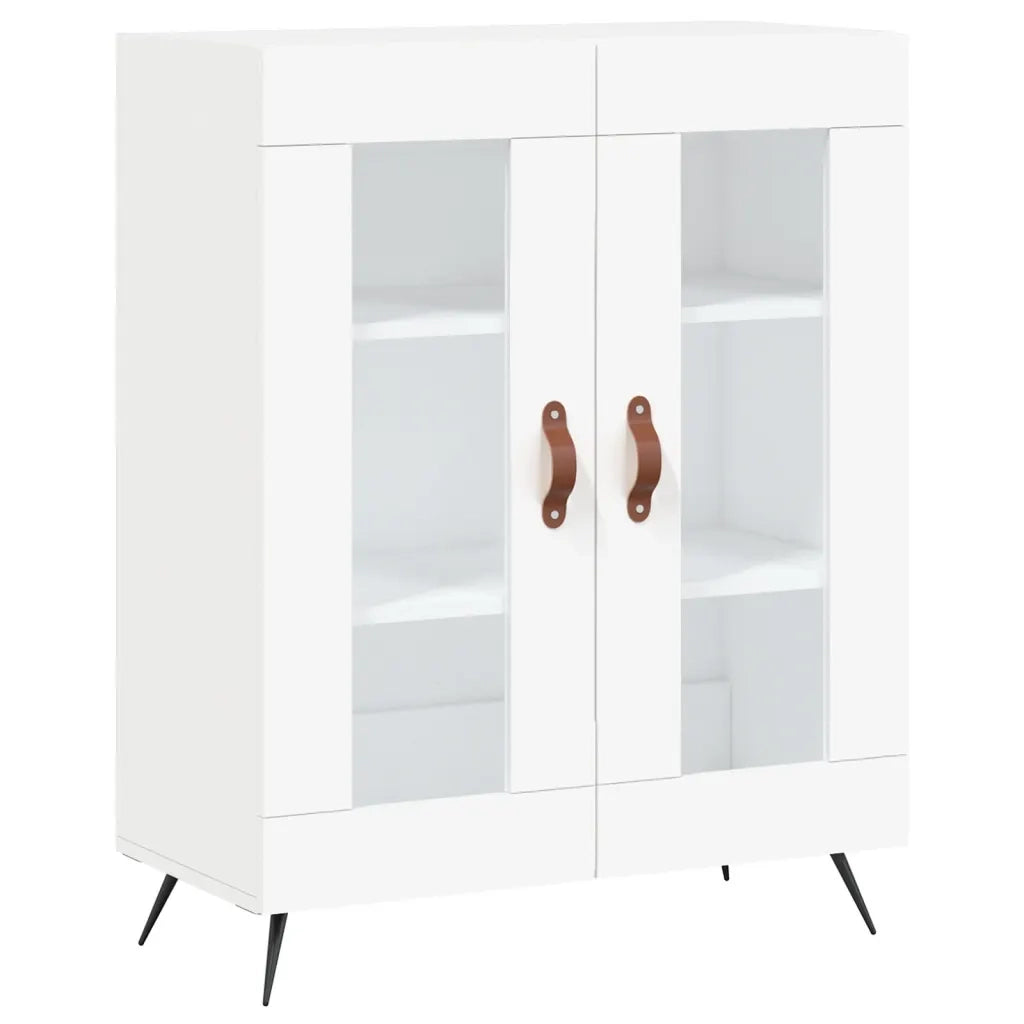 Credenza | Madia | Buffet da pranzo | Armadio da pranzo Bianca 69,5x34x180 cm in Legno Multistrato