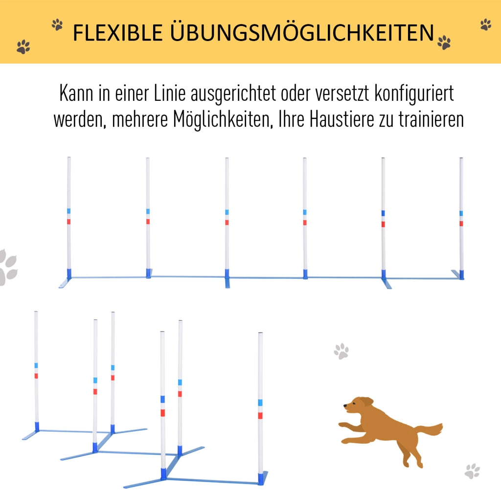 Set Agility per Cani 6 Pezzi ¨C Minimal ¨C Grigio