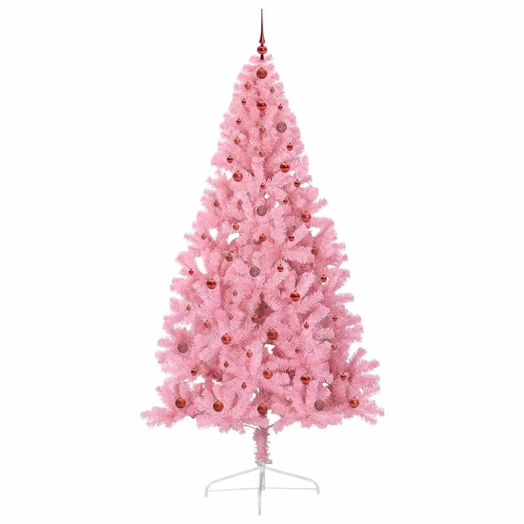 Albero di Natale artificiale con luci integrate Rosa 240 cm PVC 3397102