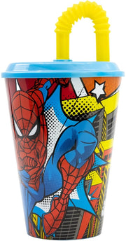 Bicchiere Bambini con cannuccia Marvel Spiderman