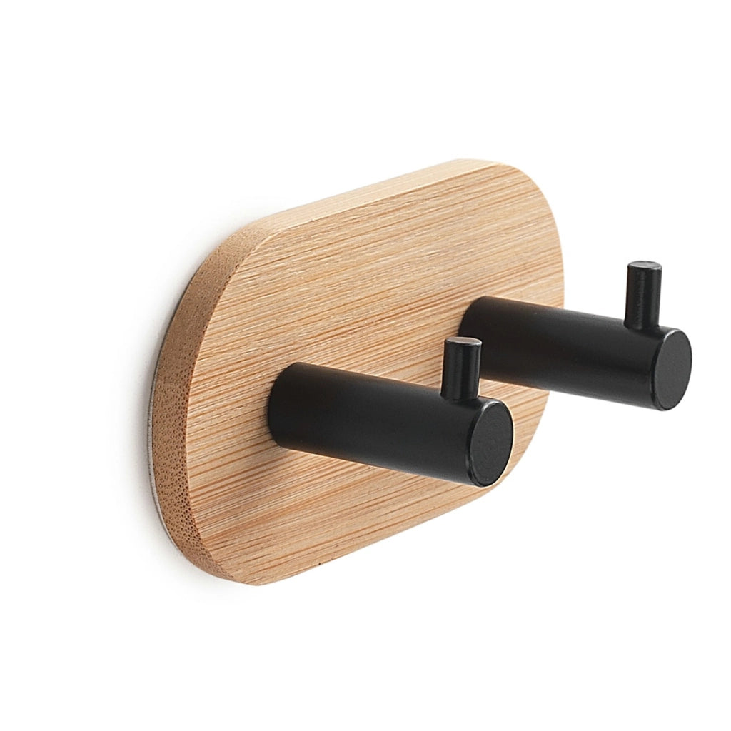 APPENDIABITI DOPPIO JUNCOS BAMBOOM TONDO BAMBU'/NERO MATT - GEDY