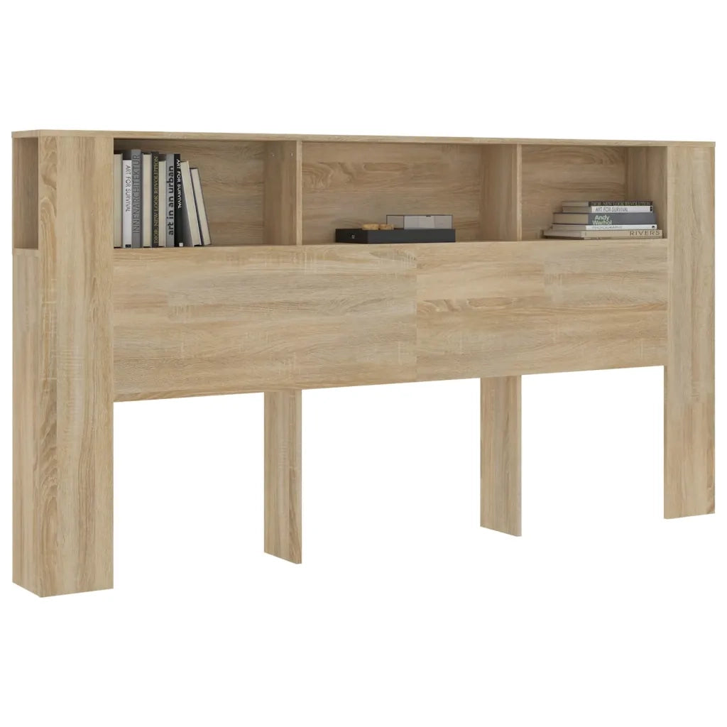 Testiera con Scomparti Rovere Sonoma 200x18,5x104,5 cm 811955