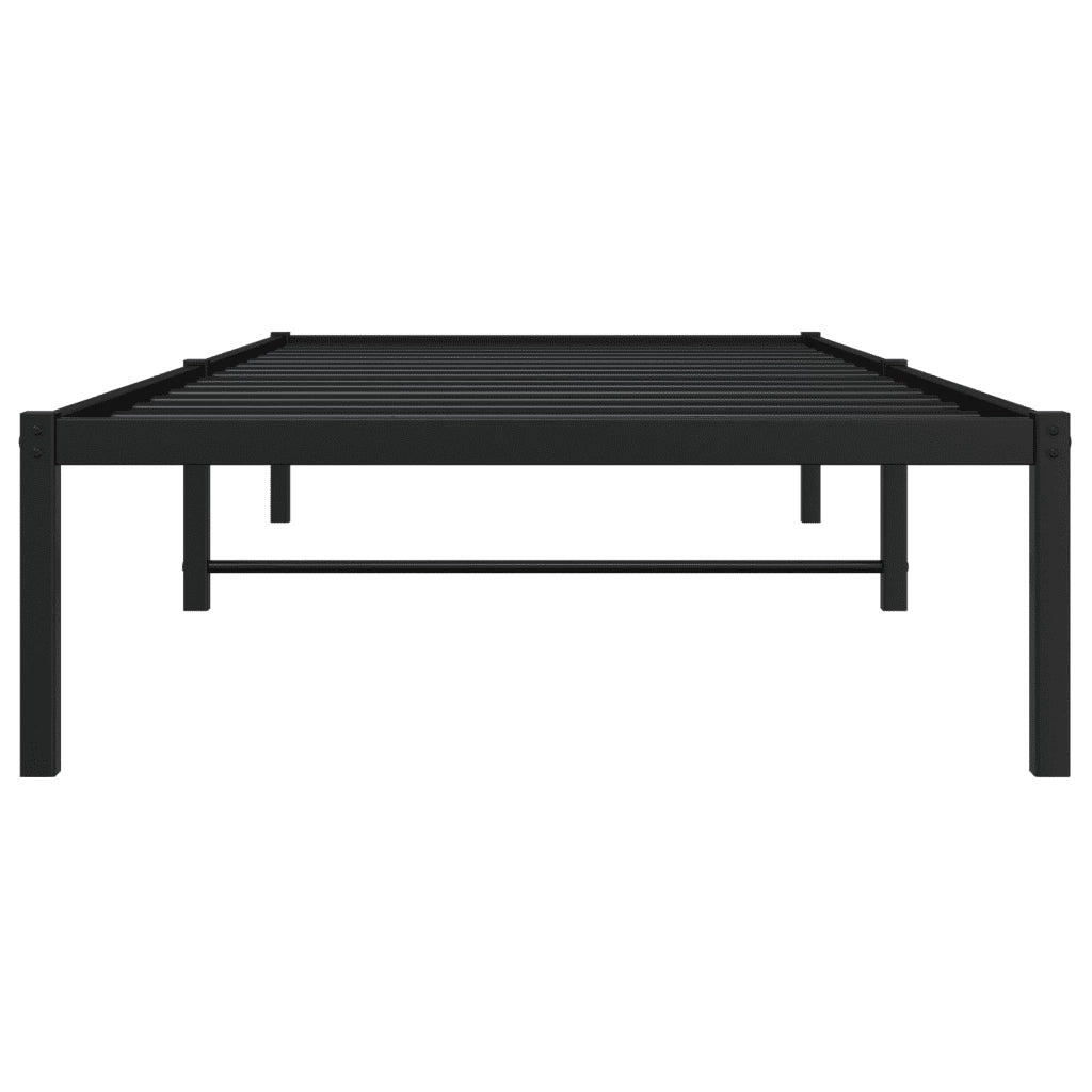 Giroletto-Struttura Letto in Metallo Nero 90x200 cm 661283