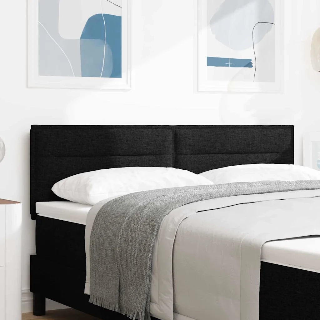 Testiera | Testata Nero 144 cm Tessuto