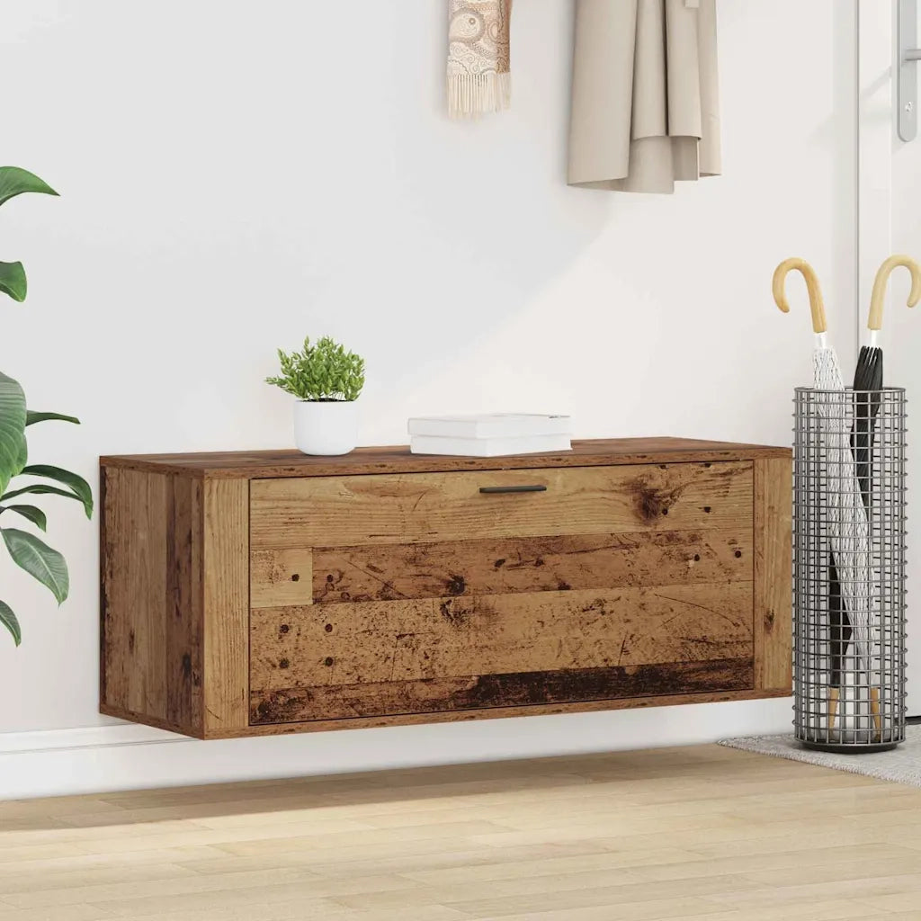 Mobile per scarpe con porta Legno vecchio 100 x 35 x 38 cm 881018