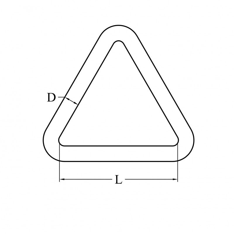 TRIANGOLO INOX 316 Ø MM.6X50