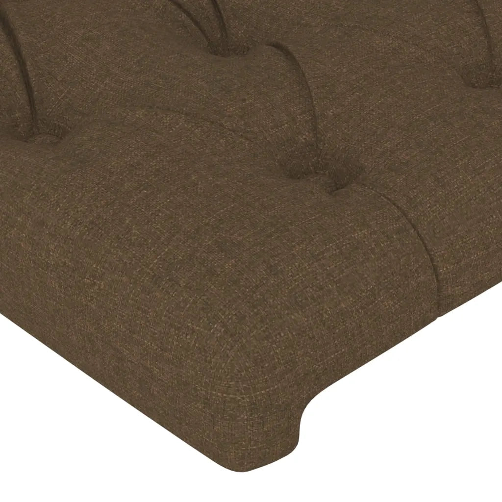 Testiera ad Orecchio MarroneScuro147x16x118/128cm inTessuto 3119917