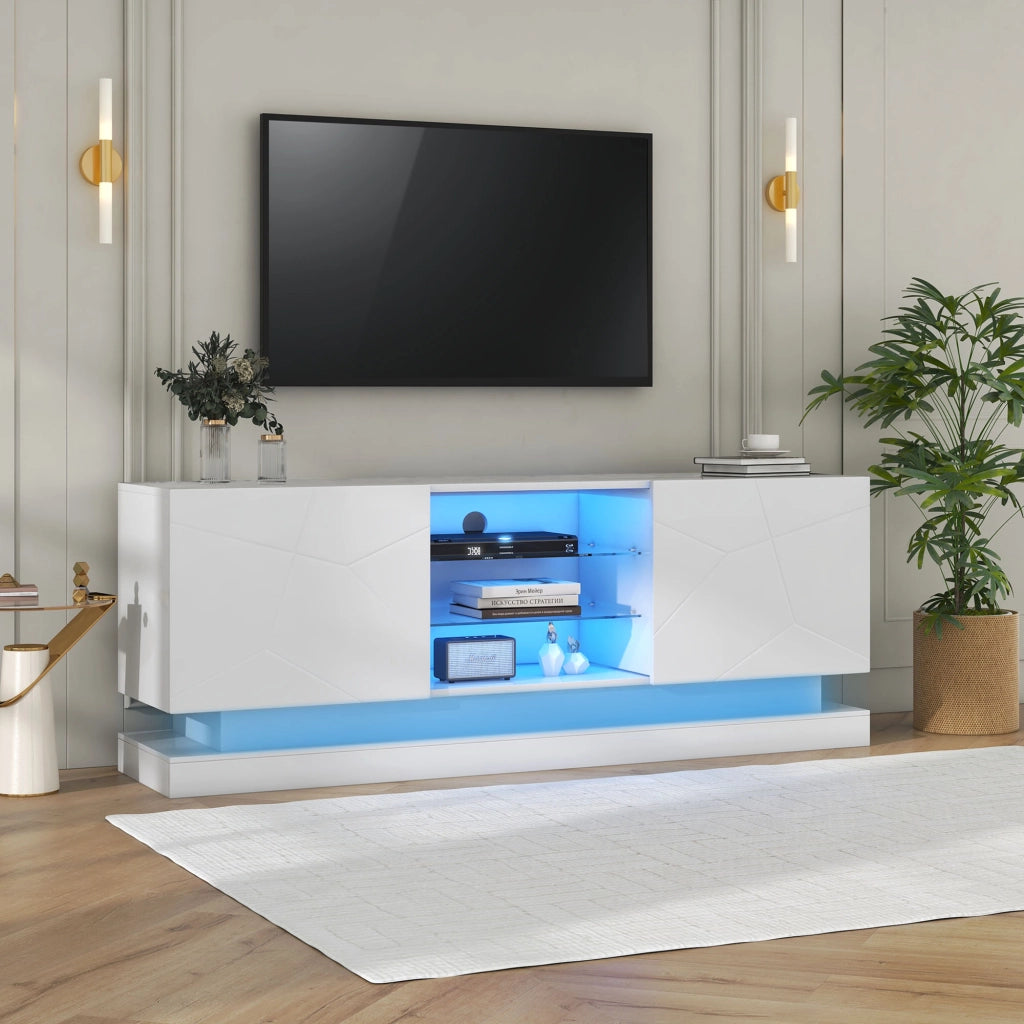Mobile TV bianco opaco 160 cm