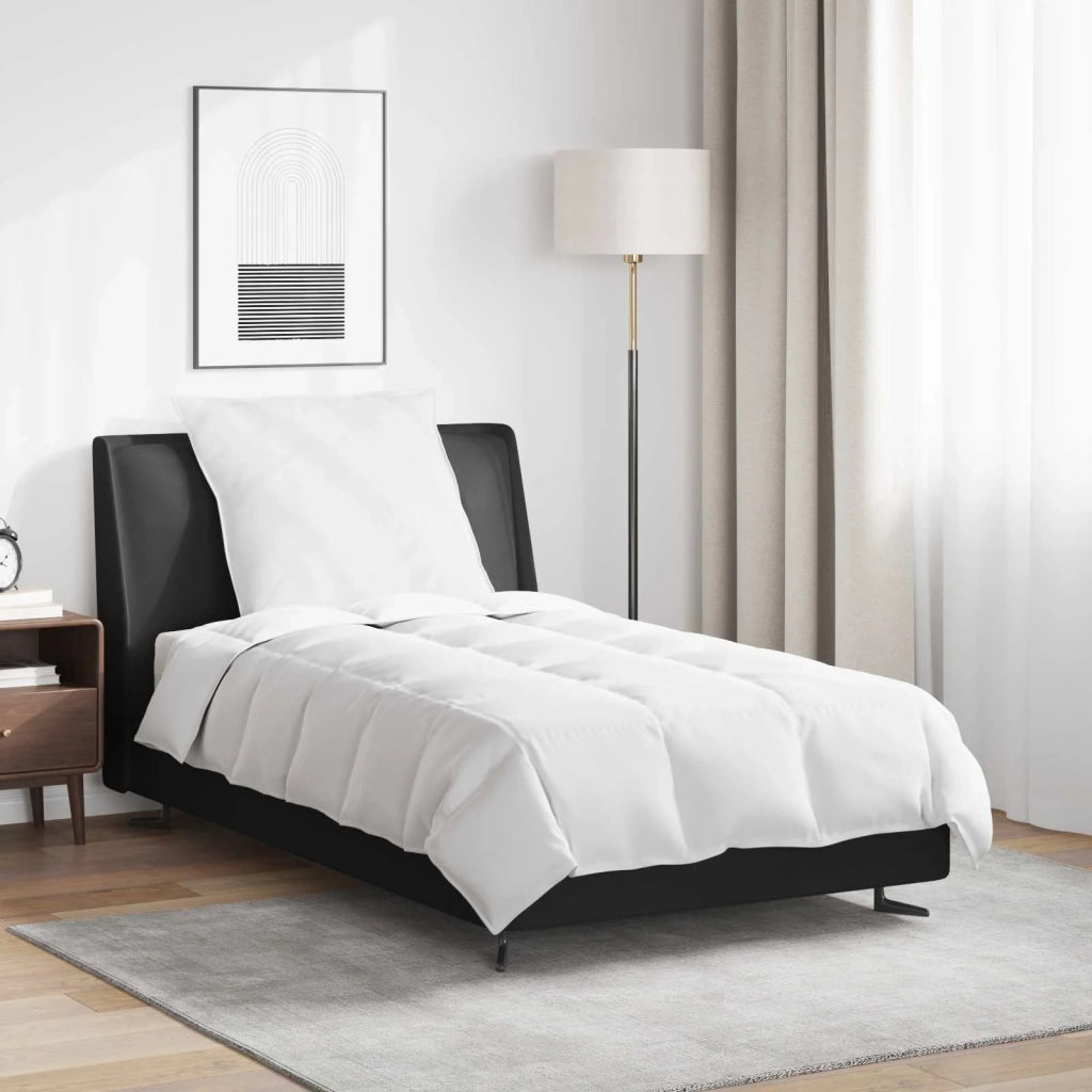 Piumone | Duvet Invernale con cuscino 2 pz Bianco Piuma d'anatra