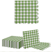 Serviette da tavola da un tempo 40 pezzi - colore verde - misura 33 x 33 cm