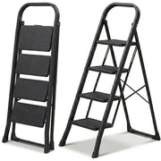 Scaletto Sgabello Scala Black Mini Plus Antiscivolo 4 Gradini