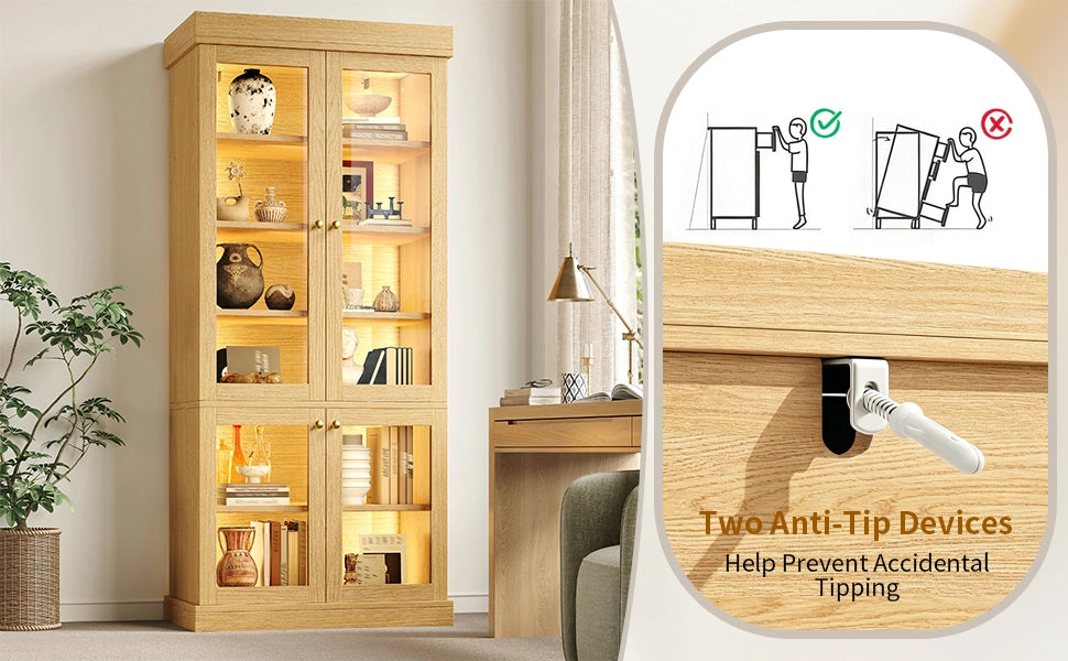 Armadio multiuso con ripiani ¨C Minimal ¨C marrone legno multistrato per casa