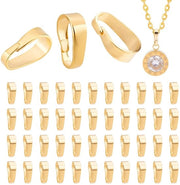Ferraglie da attacco a chiusura rapida - 18 K finitura dorata - Ideali per la creazione di gioielli - Oro - Chiusure per collane - Accessori creativi per l'oreficeria