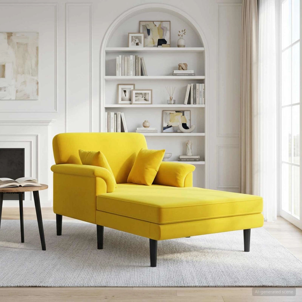 Chaise longue Giallo Velluto 42048047
