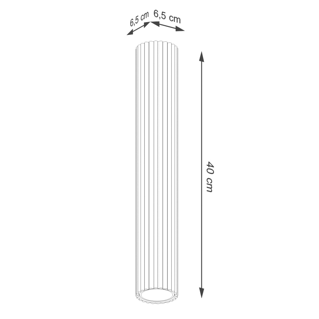 Lampada da soffitto KARBON 30 taupe