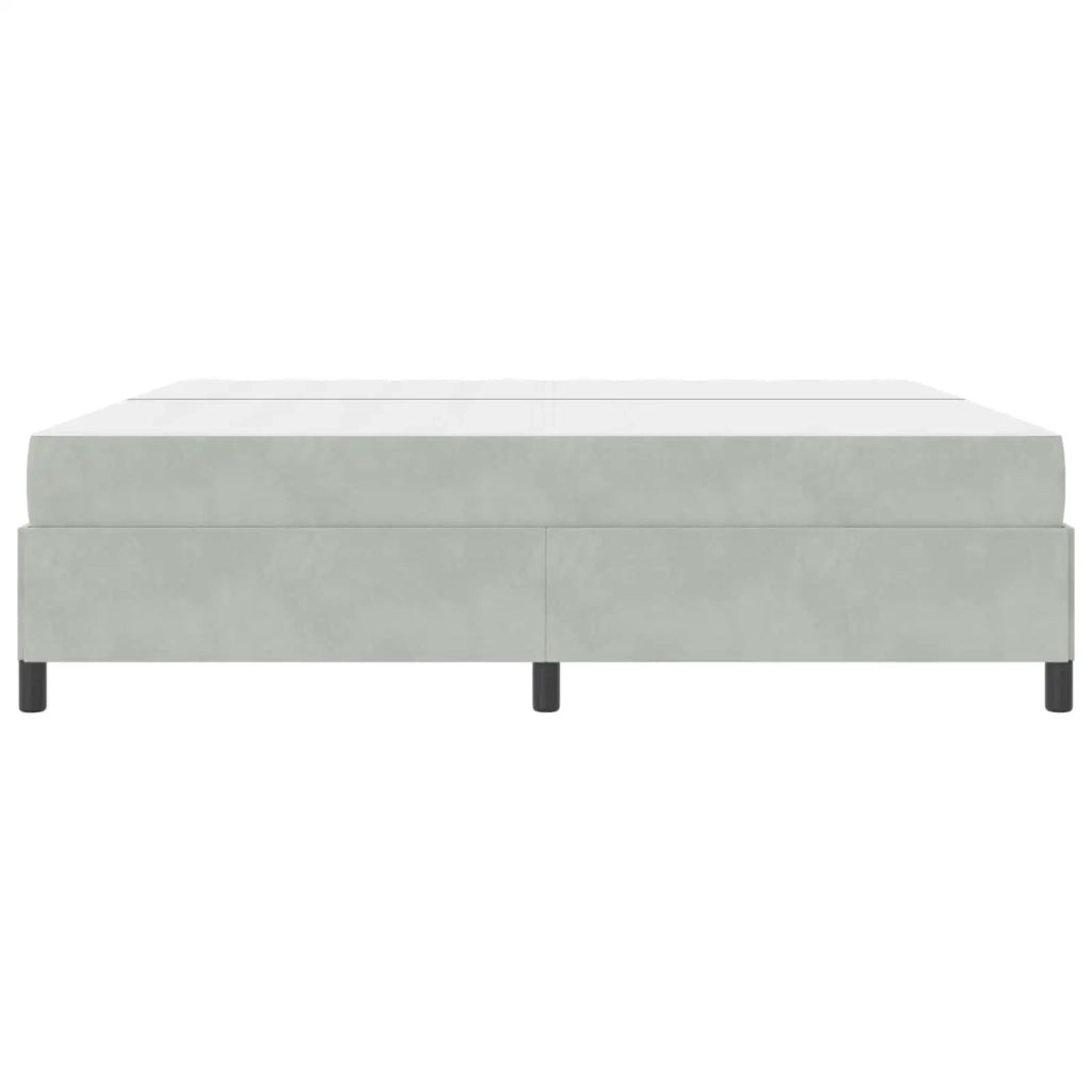 Struttura del letto Grigio chiaro 200 x 200 cm Tessuto