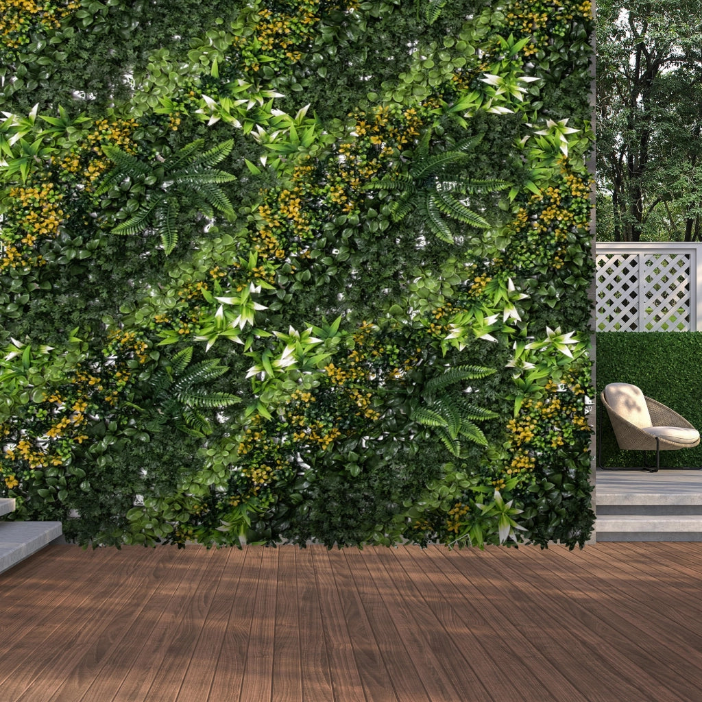 Parete Vegetale Artificiale 12 Pezzi ¨C Minimal ¨C Verde 50x50 cm