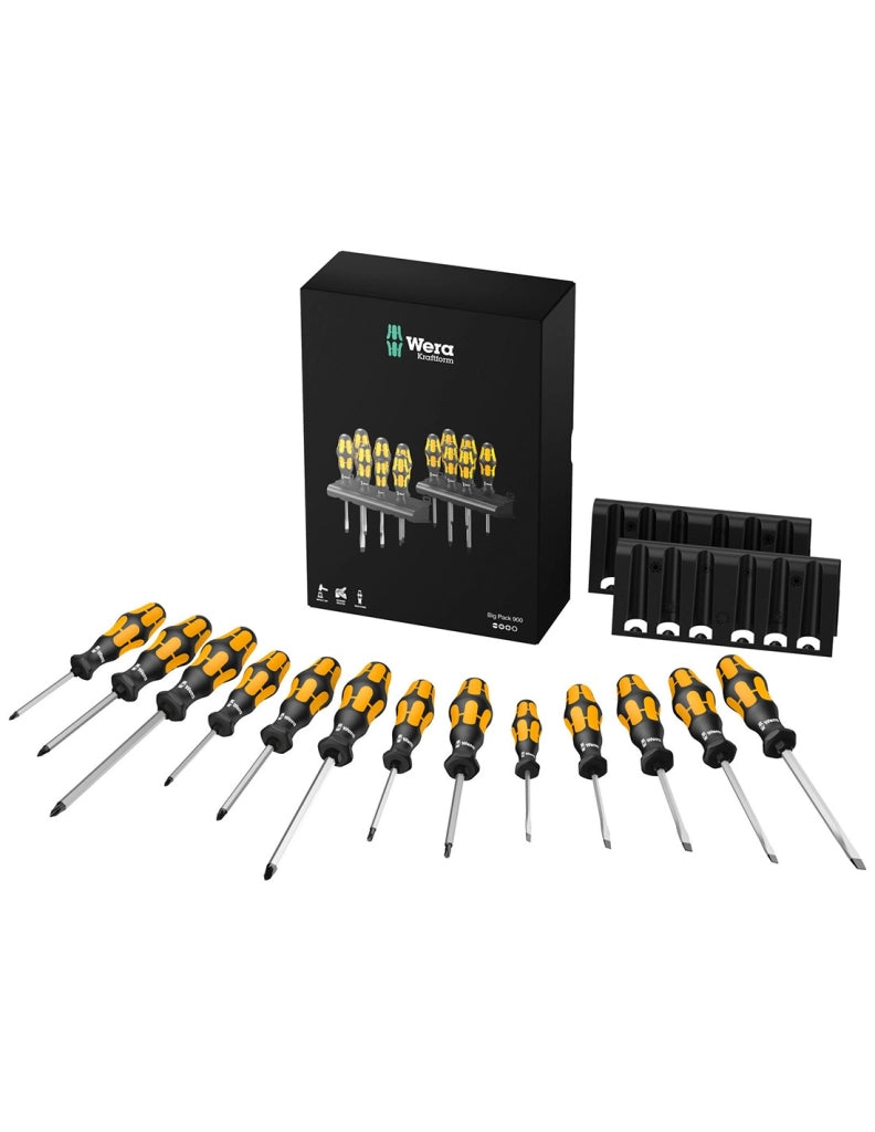 Set di 13 cacciaviti Kraftform Plus WERA Big Pack Serie 900