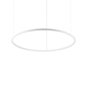 Sospensione Moderna Oracle Alluminio-Plastiche Bianco Led 55W 4000K D90Cm