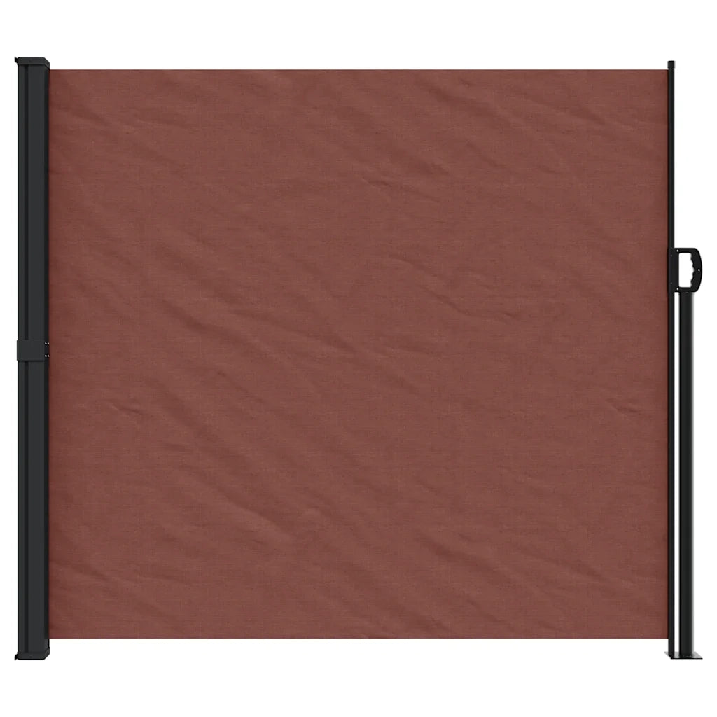 Tenda da Sole | Tenda parasole Laterale Retrattile Marrone 180x500 cm