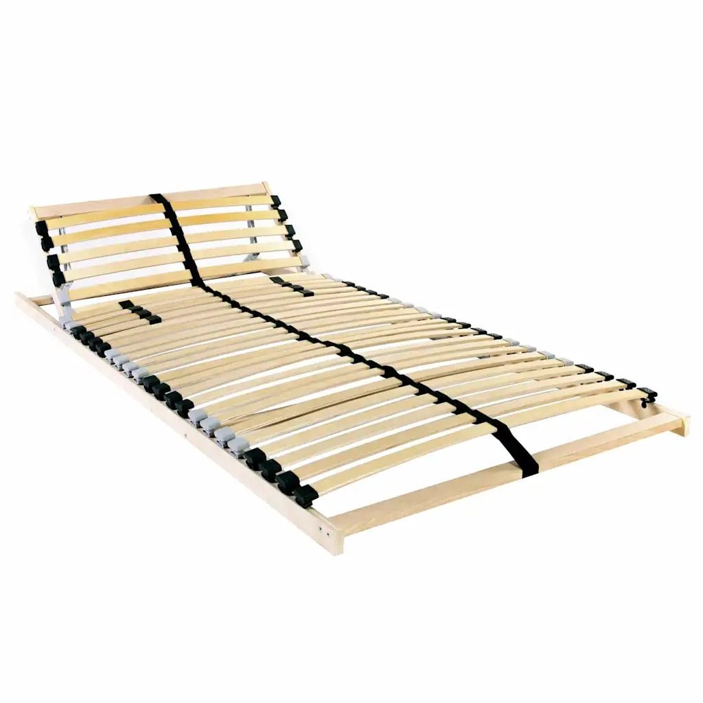 Base a doghe Marrone 70 x 190 cm Legno massello di faggio 42015238