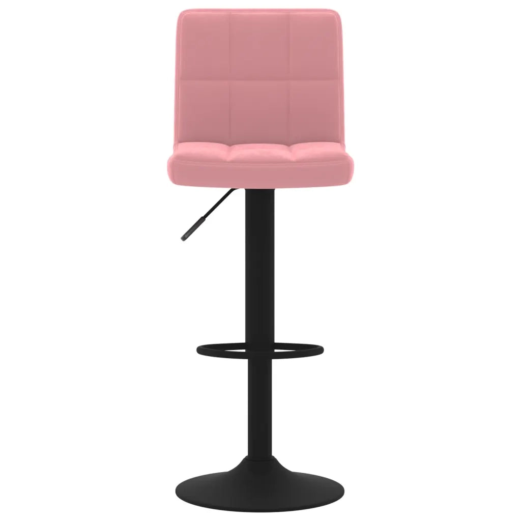 Sgabello da Bar Rosa in Velluto 334299