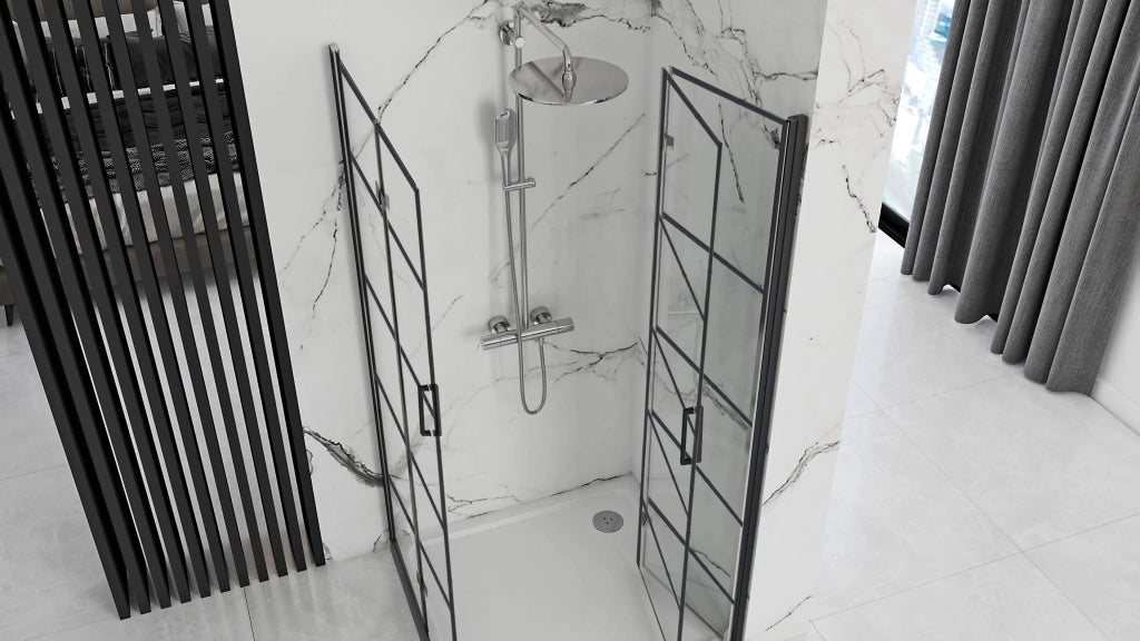Cabina Doccia Rea Molier Black Double 80x90