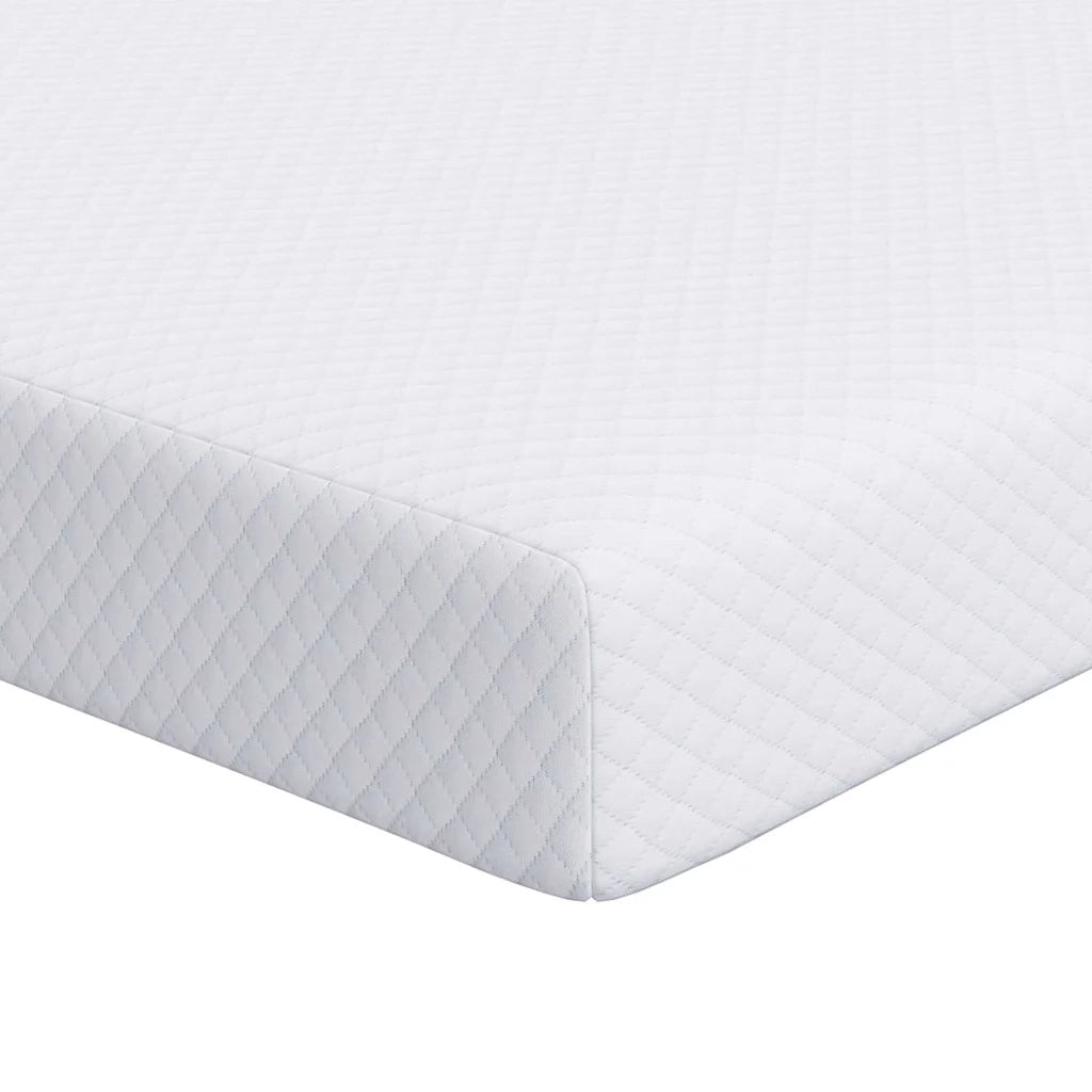 Topper per materasso Bianco 100 x 200 cm Tessuto Jacquard 4106246