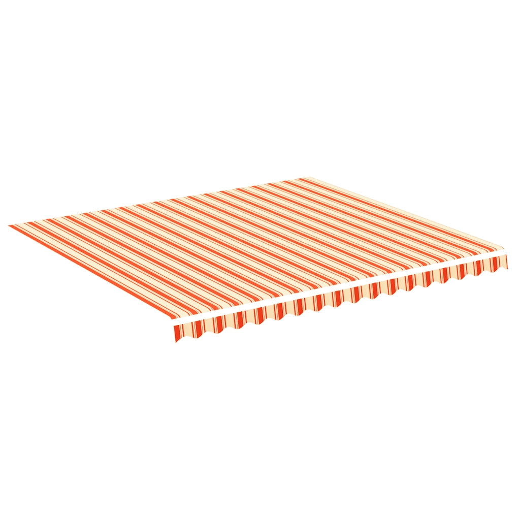 Tessuto di Ricambio per Tenda da Sole-Ricambio telo per tenda da sole Giallo e Arancio 4x3,5 m