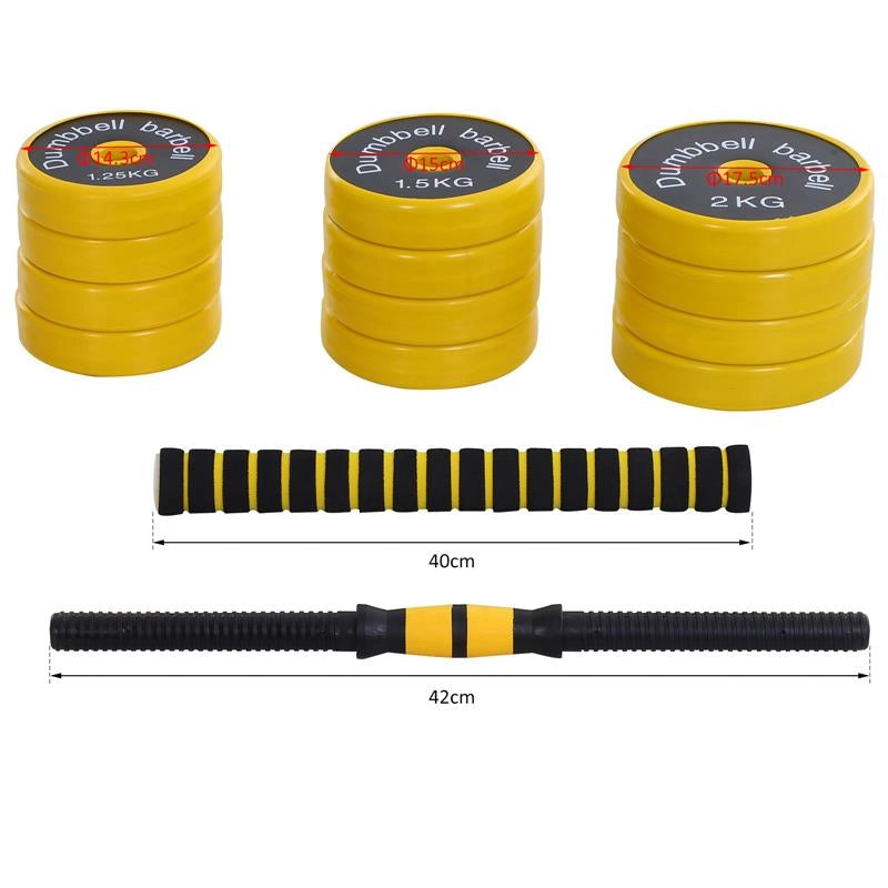 SET 2 IN 1 BILANCIERI E MANUBRIO COMPONIBILE 20 KG