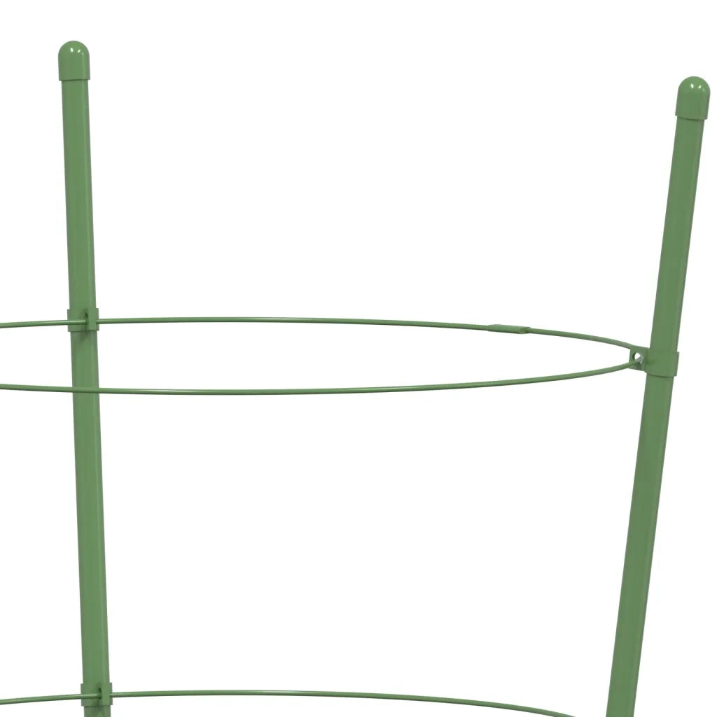 Set di 5 supporti per piante da giardino 30 x 90 cm struttura robusta per uso esterno in acciaio verde 02_0046629