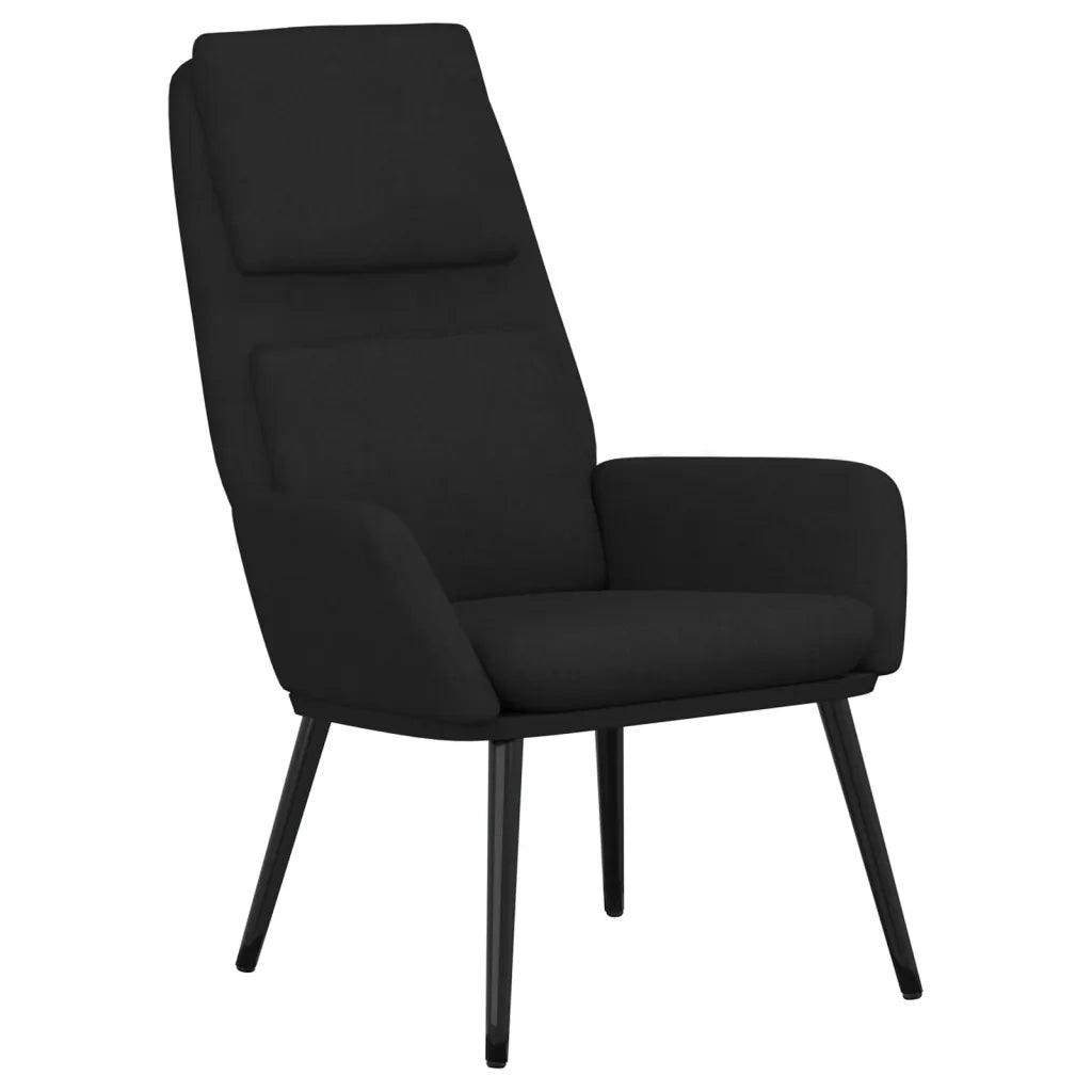 Sedia Relax Nera in Tessuto 341318